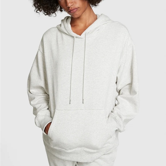 Vs pink oversized hoodie size small heather grey - Picture 5 of 5